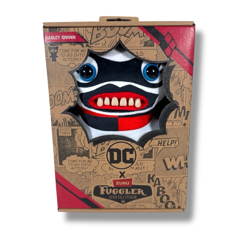 NEW‎ DC x Fuggler Harley Quinn Ugly Monster Zuru Toy Doll Plush